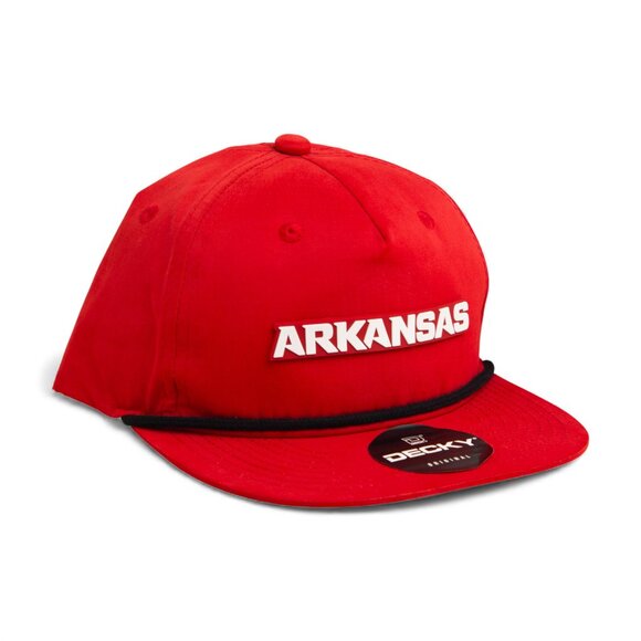 Arkansas Razorbacks ARKANSAS White 3D Classic Rope Hat- Red/ Black - Picture 1 of 3